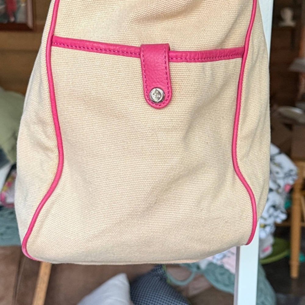 Cole Haan Tan and Pink Tote Bag - Picture 6 of 13